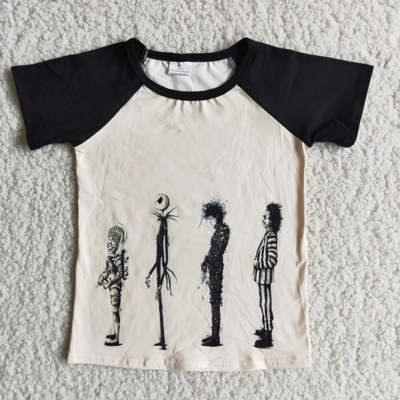 Ghost Black Boys Halloween Top