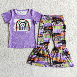 Promotional Rainbow Ghost Purple Girls Halloween Outfits