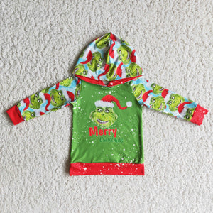 Promotional Cartoon Merry Hoodie Boys Christmas Top