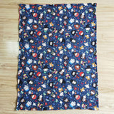 Cartoon Magic School Navy Red Baby Halloween Blankets