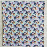 Cartoon Dogs Purple Baby Blankets