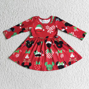 Promotional Cartoon Red Christmas Dress