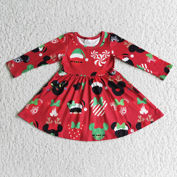 Promotional Cartoon Red Christmas Dress