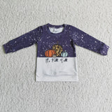 Promotional Pumpkin Fall Boys Long Sleeve Top