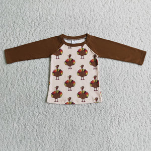 Promotional Turkey Brown Boys Thanksgiving Top