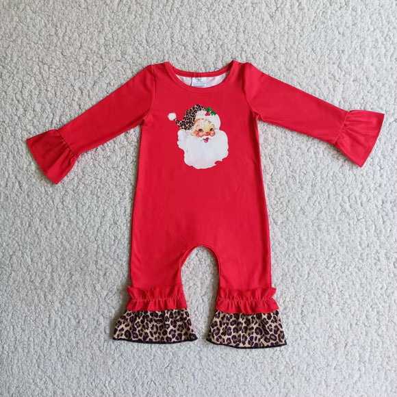 Promotional Baby Girls Santa Red Christmas Romper