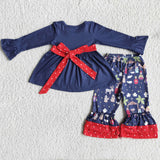 Promotional Belt Jesus Navy Girls Christmas Outfits