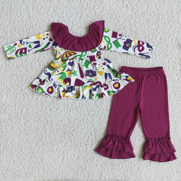 Big Bow Girls Mardi Gras Outfits