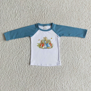 Promotional Bunny Blue Boys Easter Top