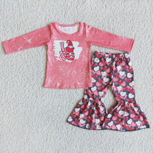 Love Pink Girls Valentines Outfits