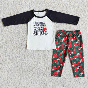 Promotional Snitch Letters Boys Christmas Outfits