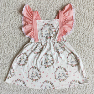 Promotional Bunny Lace Girls Easter Dress