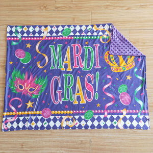 Purple Mardi Gras Blankets