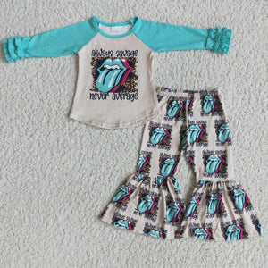 Promotional Cartoon Girls Long Sleeve+Trousers Sets