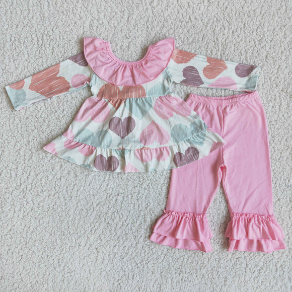 Love Pink Big Bow Girls Valentines Outfits