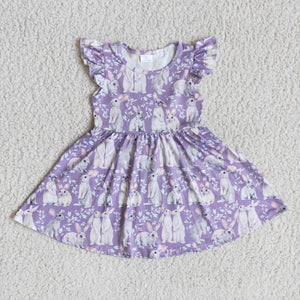 Promotional Bunny Purple Girls Easter Dress