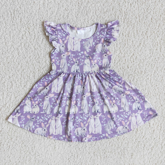 Promotional Bunny Purple Girls Easter Dress