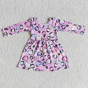 Promotional Love Purple Girls Valentine Dress