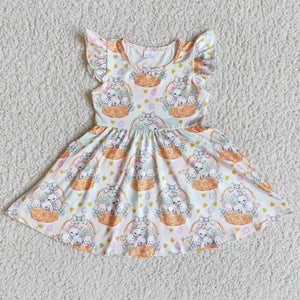 Promotional Bunny Basket Girls Easter Dress