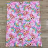 Cartoon Dogs Hot Pink Baby Blankets