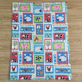 Farm Animal Blue Blankets