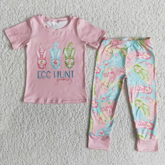 Promotional Egg Hunt Pink Legging Girls Easter Outfits