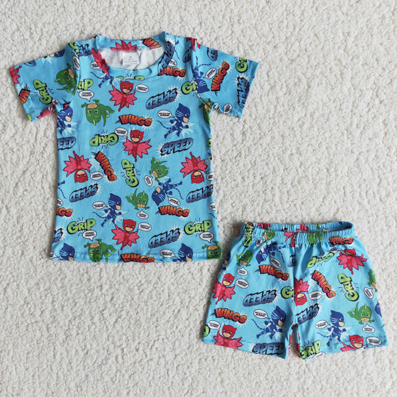 Promotional Cartoon Boys Shorts Sets