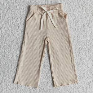 5 Colors Girls Khaki Cotton Pants