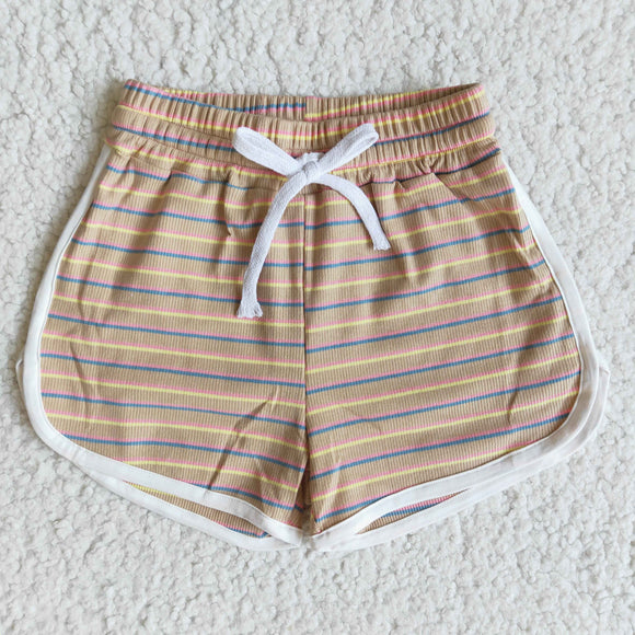 Multicolor Pinstripe 01 Cotton Sports Shorts