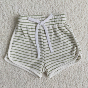Green Stripes Sports Shorts