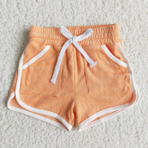 Orange Girls Shorts