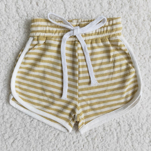 Brown Stripes Sports Shorts