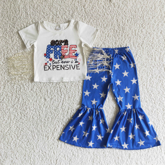 Born Free Tassels Girls 4th of July Outfits