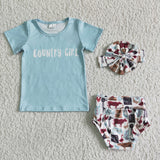 Promotional Country Girl Sky Blue Bummies Sets