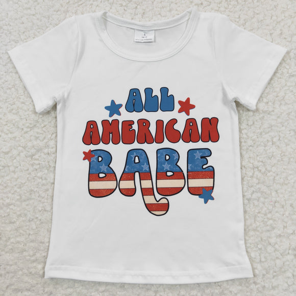 All American Babe Girls 4th of July Top