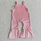 Velvet Pink Girls Jumpsuit