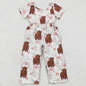 Yak Floral Girls Jumpsuit