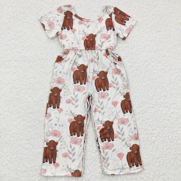 Yak Floral Girls Jumpsuit
