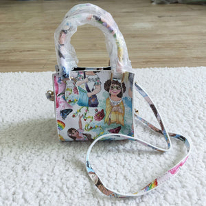 Cartoon Magic White Shoulder Bag