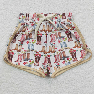 Boots White Khaki Milk Silk Girls Shorts