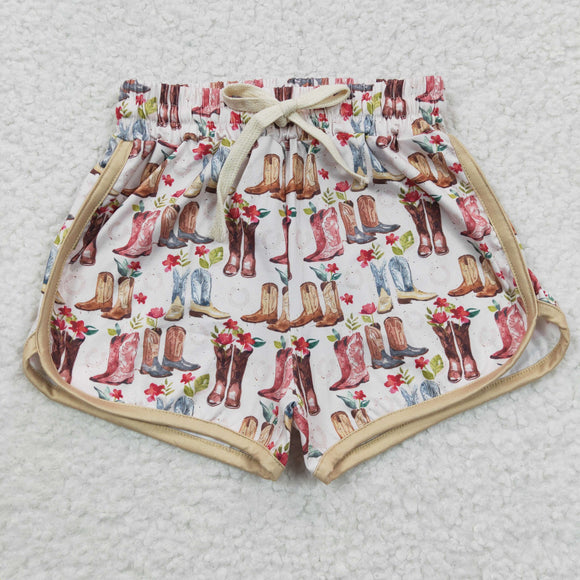 Boots White Khaki Milk Silk Girls Shorts