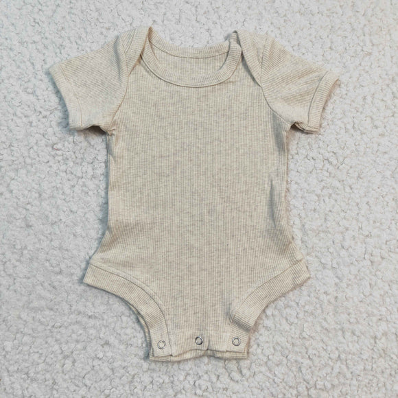 Solid Gray Thread Cotton Summer Romper