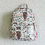 Floral Cow Backpack