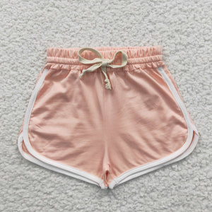 Pink Girls Sports Shorts