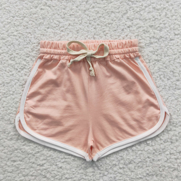 Pink Girls Sports Shorts