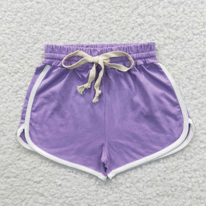 Purple Girls Sports Shorts