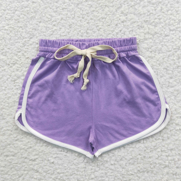 Purple Girls Sports Shorts