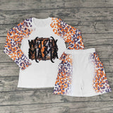 Adults Witch Mama Letters Leopard Print Orange White Halloween Outfits