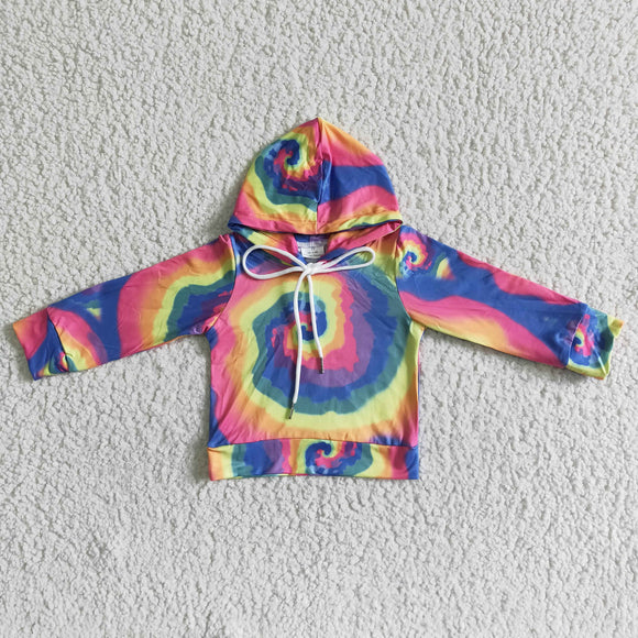 Toddler Kids Tie Dye Hoodie Top