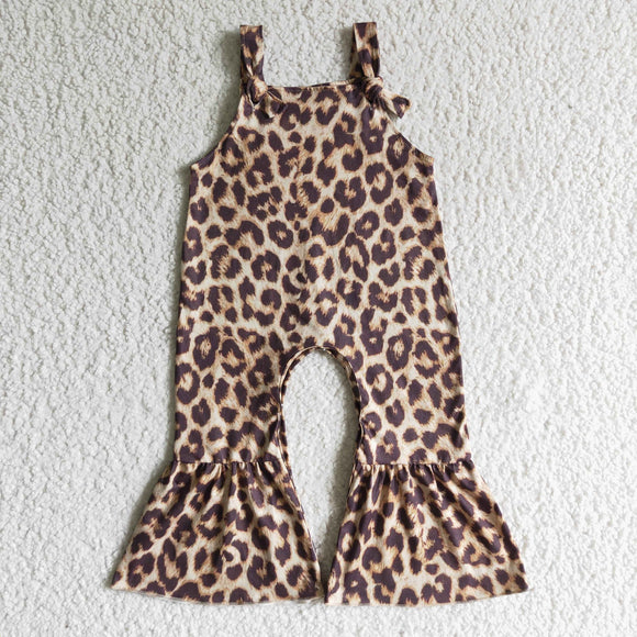 Leopard Print Girls Jumpsuit